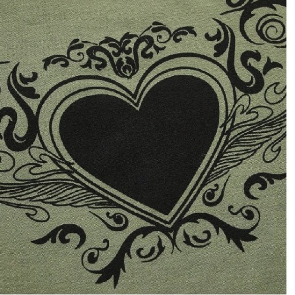 ROMWE Fairycore Heart Raglan Sleeve Top - Picture 3 of 7